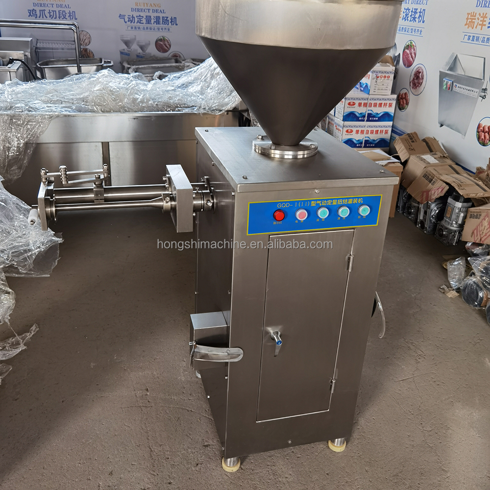 Electric High Quality Meat Sausage Filling Stuffing machine Automatic Pneumatic Quantitative Sausage Stuffer Twister Machine