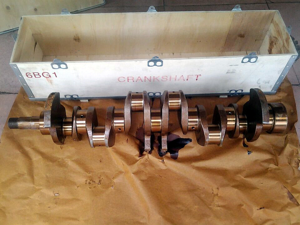 Diessl Engine 6BG1 1-12310-448-0 Forged Steel Crankshaft For ISUZU ZX200-1/ZX200-5G Excavator Spare Parts