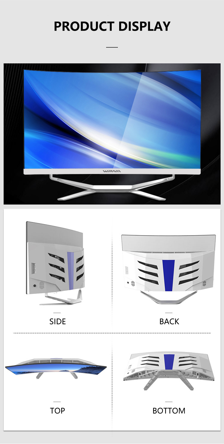 32 Inch All-in-one Gaming PC With Curved Screen And No CD ROM Optical Drive Black