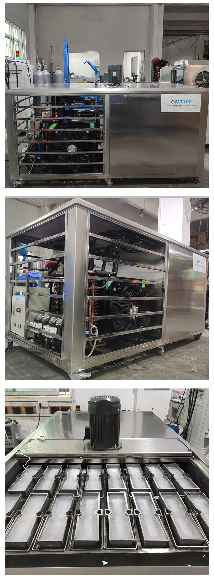 Easy Maintenance Block Ice Maker Machine For Construction And Concrete Cooling