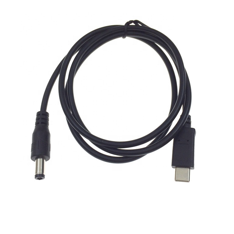 PD Fast Charging 65w 20v 3A Type C to DC 5.5x2.1mm Power Supply Charger Cable for Laptop