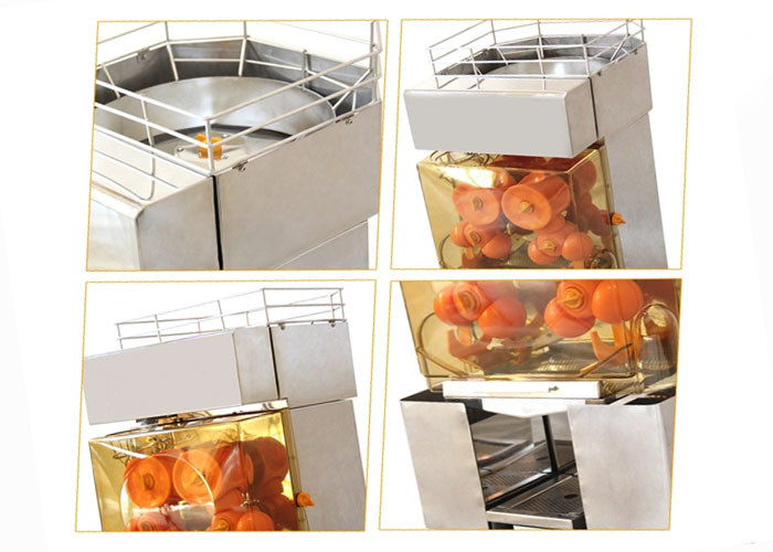 304 Stainless Steel Electric Citrus Juicer Table Top With Automatic Feeder