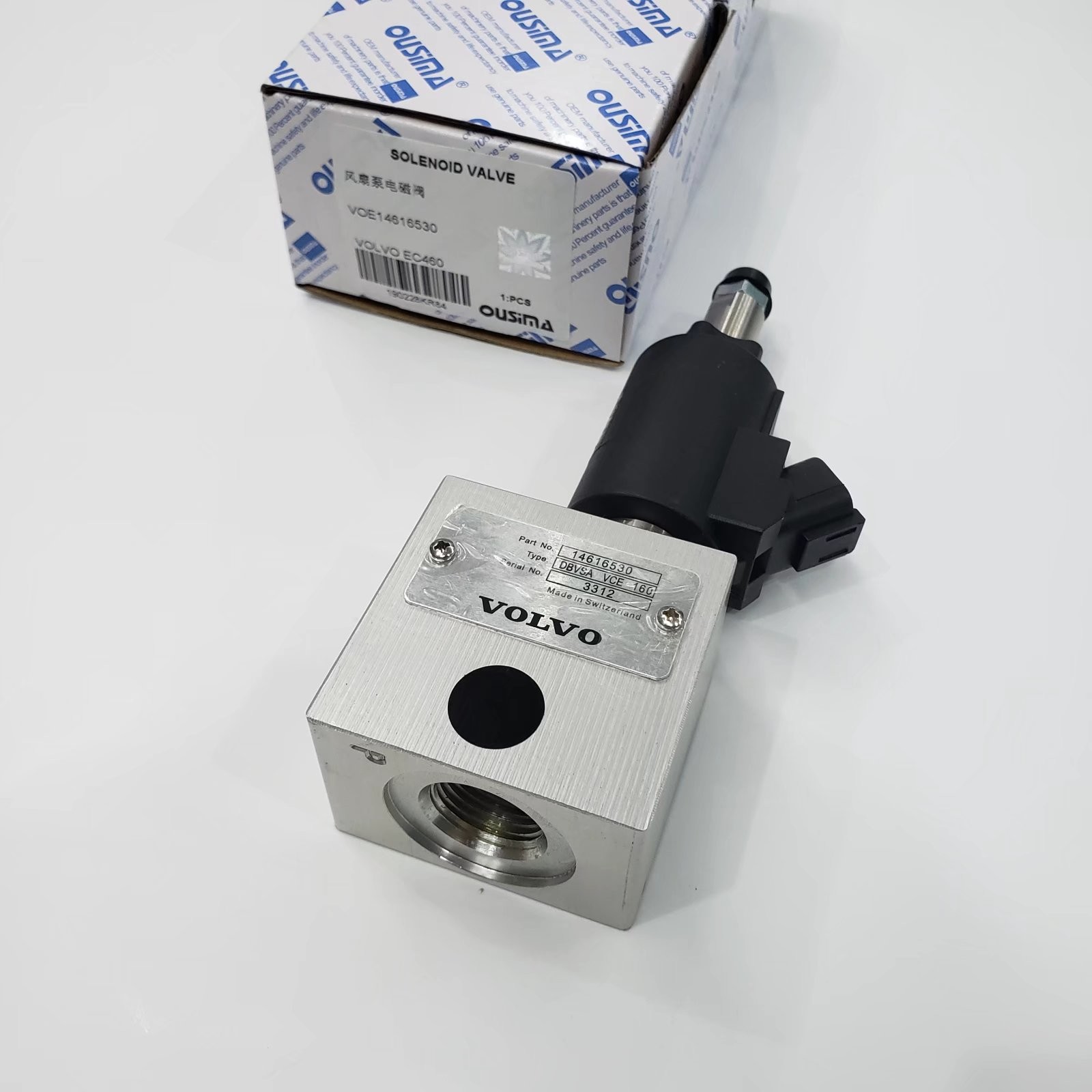 OUSIMA VOE14616530 Relief Valve Excavator Hydraulic Pump Parts For EC460