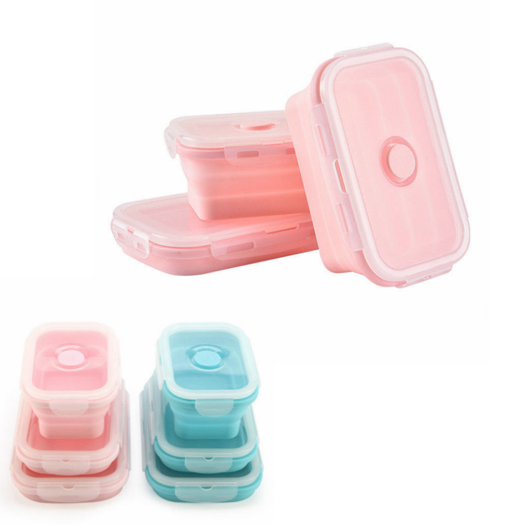 Food Warmer Heated Womens Food Rubber Storage Silicone Folding Lunch Box