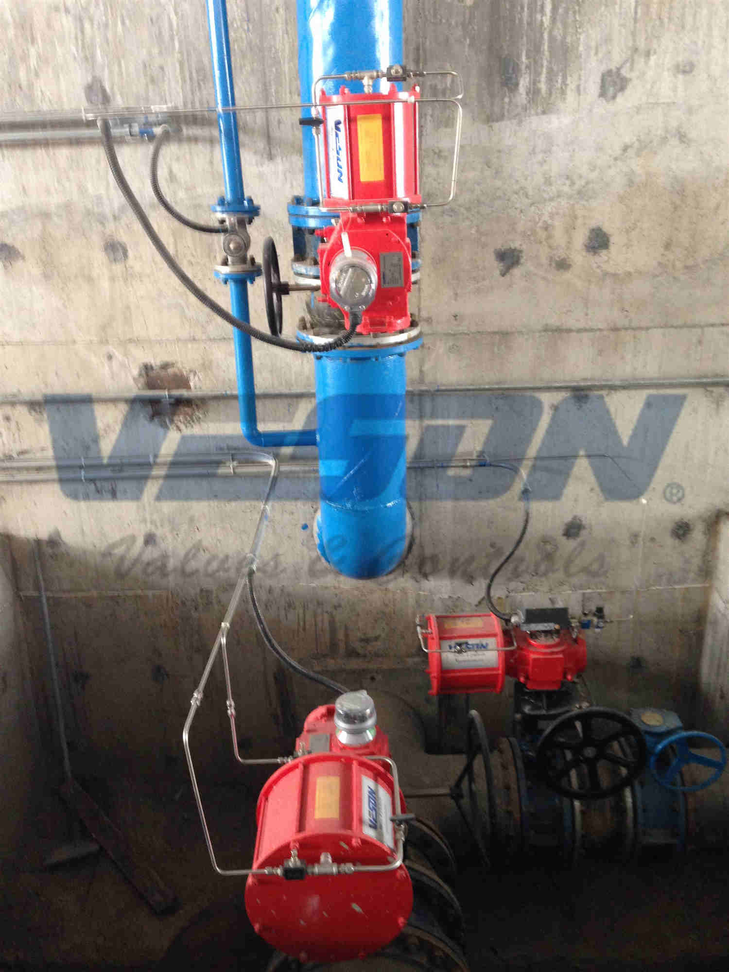 Heavy Duty Air Actuated Butterfly Valve For Water & Waste Valves And Actuators