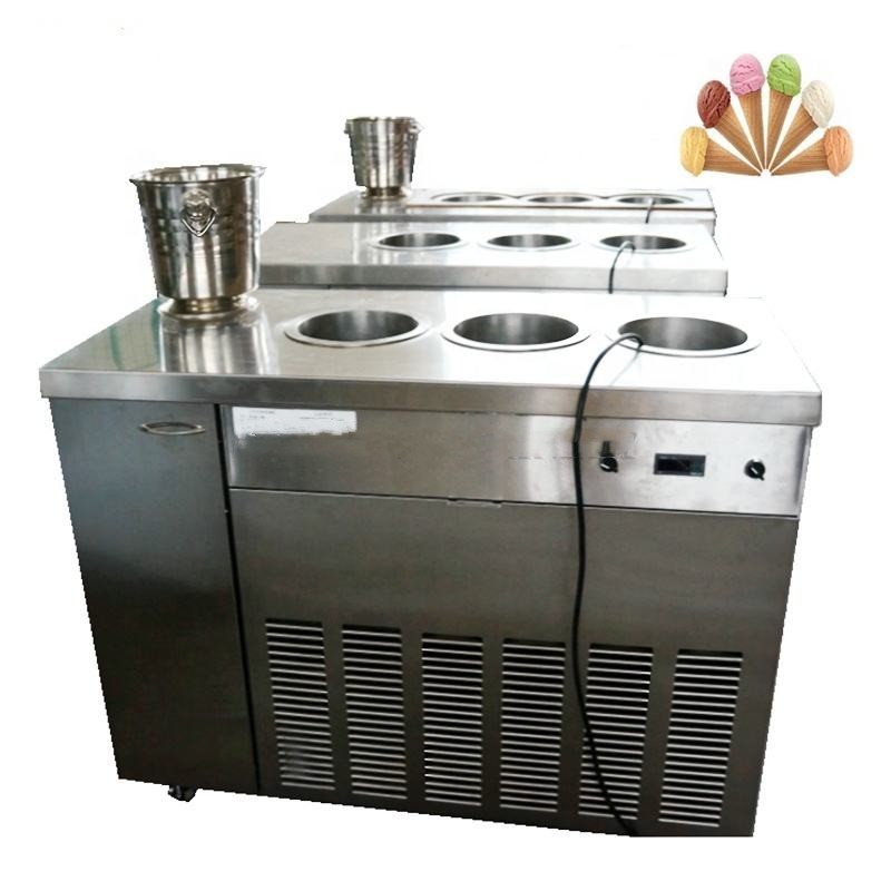 1300w Ice Cream Display Freezer Casual Food Machinery