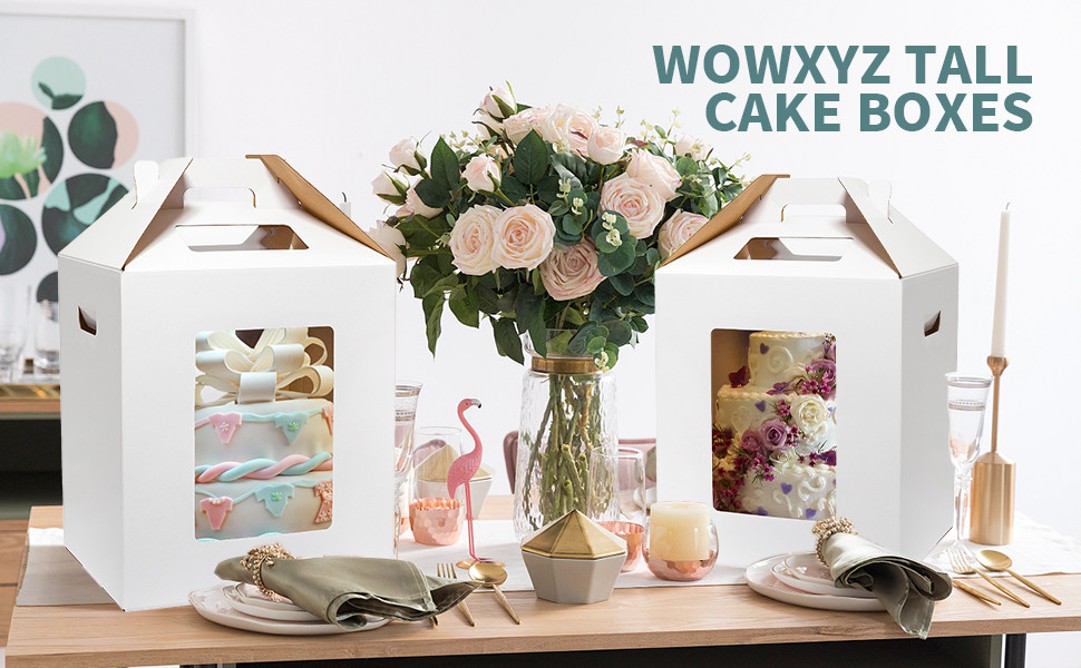 Customizable Cake Packaging Boxes CMYK / Pantone Printing Services Custom Needs