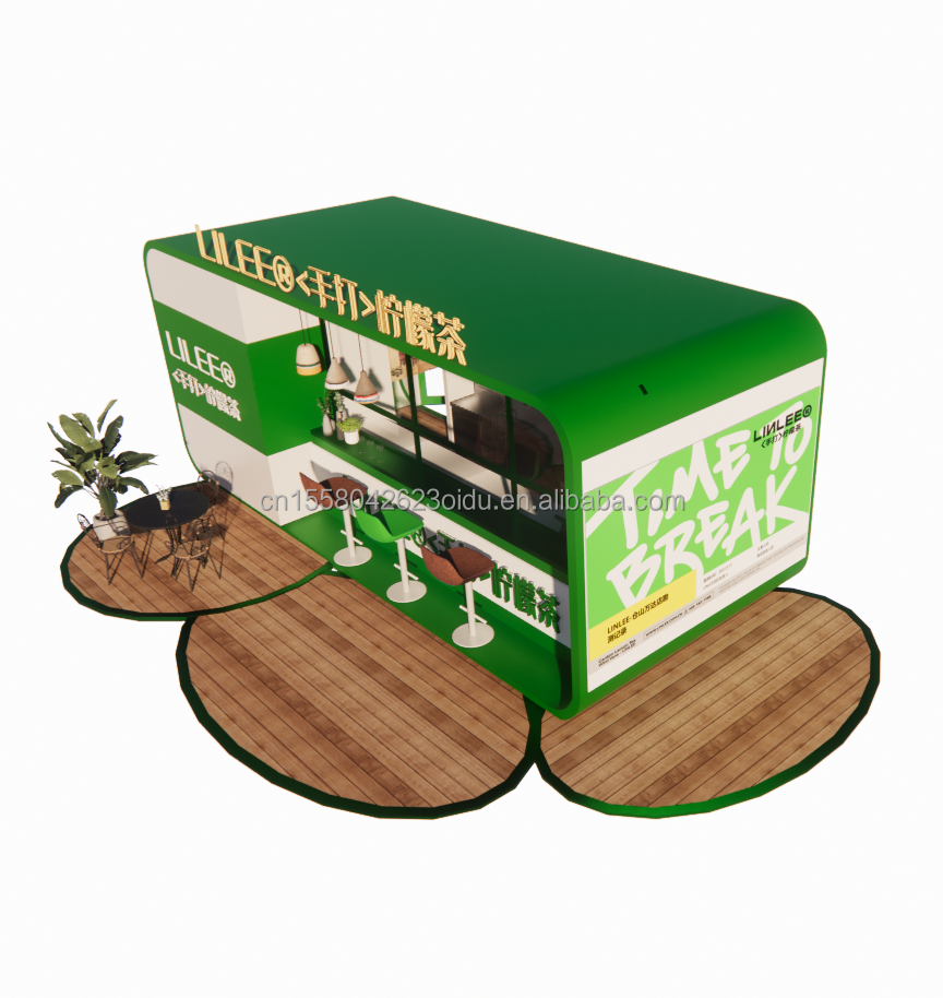 2024 Design Outdoor Expandable Modular 20ft/40ft Steel Shipping Container Kiosk Portable Cafe Bar with Equipments