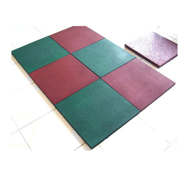 15mm Thickness Rubber Interlocking Fitness Mats Weather Resistant