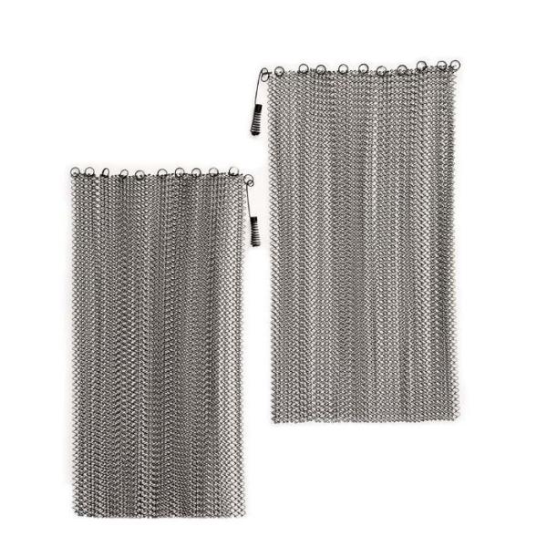 Quality Stainless Steel 304 Fireplace Mesh Curtain 6mm Hole Size for sale