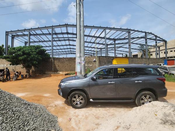 Q355B Steel Frame House Construction , Prefabricated Warehouse Buildings In