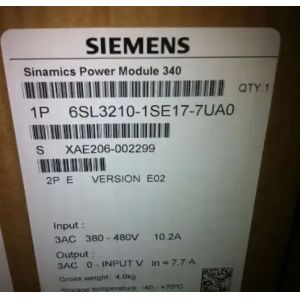  6SL3210-1SE17-7UA0 Siemens Modular PLC Automation Control Function Manufactures