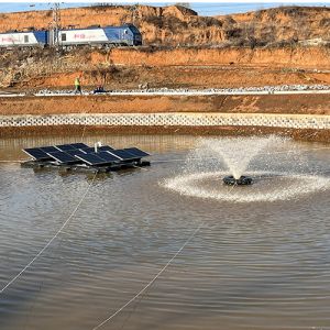 Impeller Type Solar Powered Surface Aerator Erosion Resistant For Fish Farming