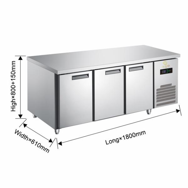 Safe Stable 390W Industrial Refrigeration Pizza cabinets/Salad cabinets Unit