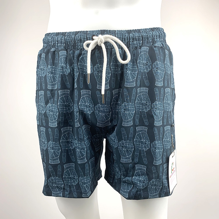 Stylish Mens Hawaiian Printed Board Shorts Surf No Fading Custom Design