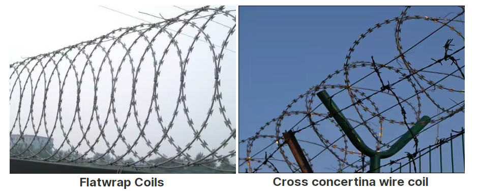 Hot Dipped Barbed Wire Concertina Security Razor Barbed Wire Anti-climb Security Razor Barbed Wire