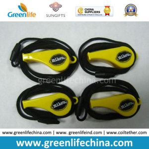 China High Quality Custom Logo Yellow Whistle W/String Combo on sale