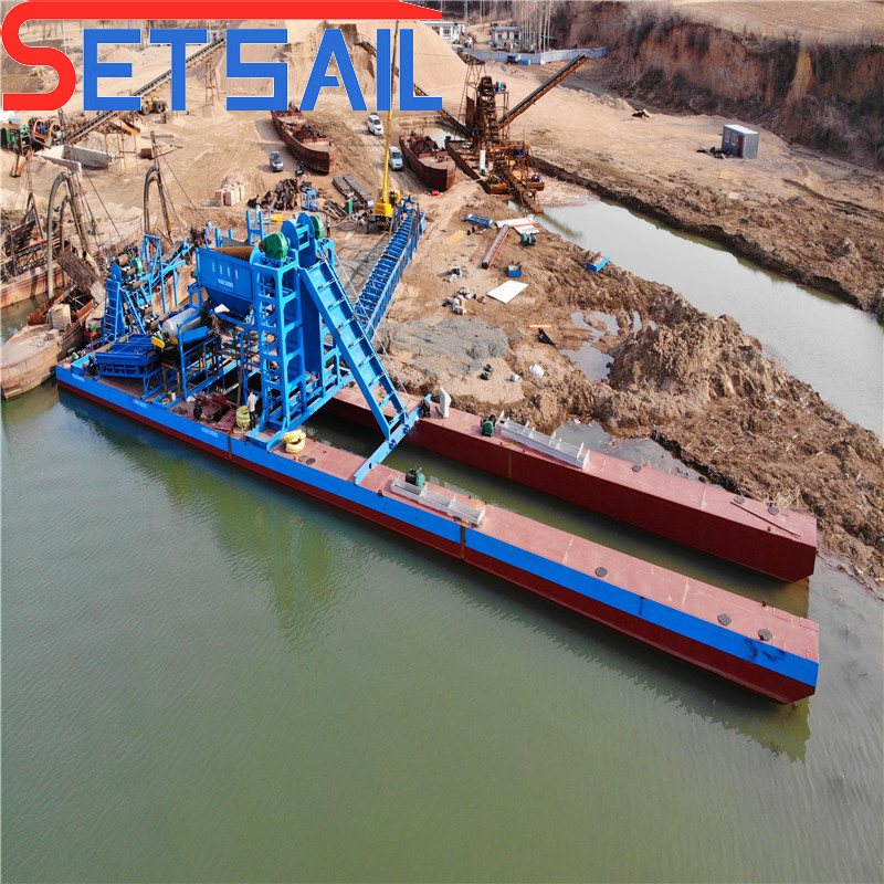 Cummins Generator Sets Chain Bucket Gold Dredger for River