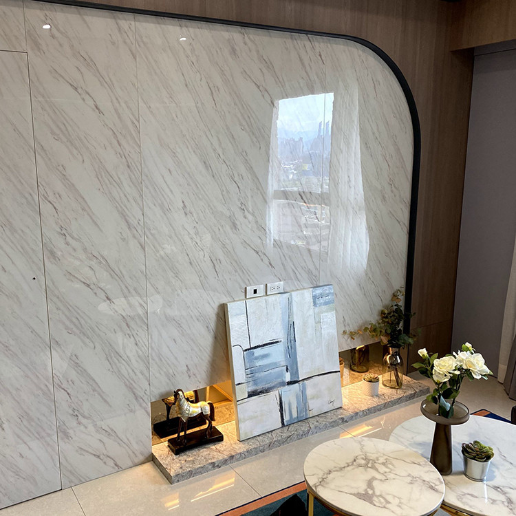 Home Bathroom Decorative Waterproof SPC PVC Shower Wall Panel Solid Marble Indoor Wall Boards