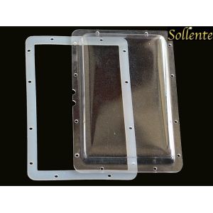 Rectangle LED Plastic Light Covers Match MCPCB LED Array Module