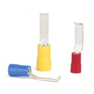  LBV Series Pre Insulated Pins Tin Plated Lipped Blade Terminal Connectors Manufactures