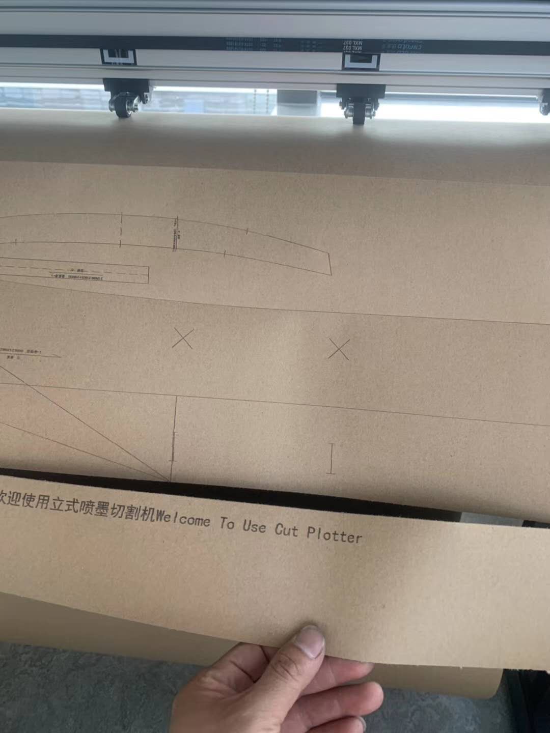 Dual Head Tungsten Cutting Blade Inkjet Cutting Plotter with Black or Blue Ink Color