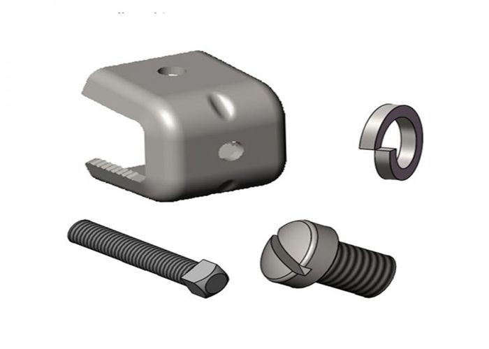 IP67 Das Components 1 × 38 ” + 2 X M10 Attaching Cable Hangers To Angled Tower Members
