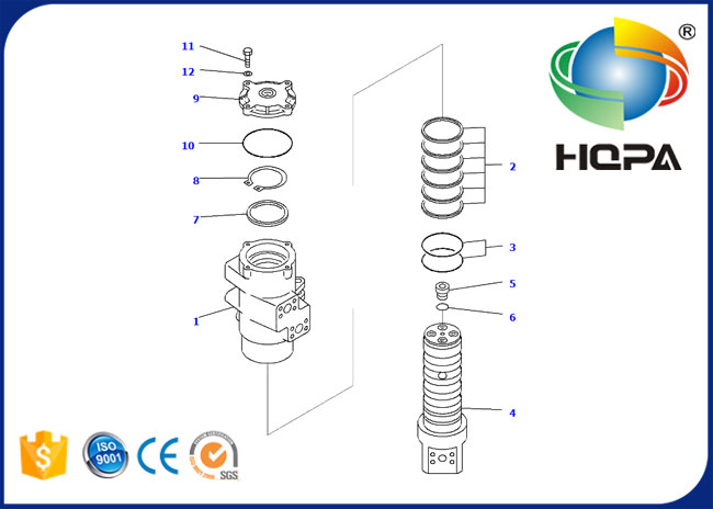 703-09-00221KT 703-09-00221 Swivel Joint Seal Kit for Komatsu PC700-8 PC700LC-8E0