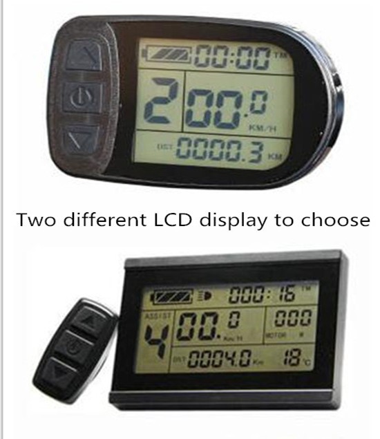 36V 13AH Lithium Battery Electric Bicycle Parts With LED / LCD Display Brushless Motor