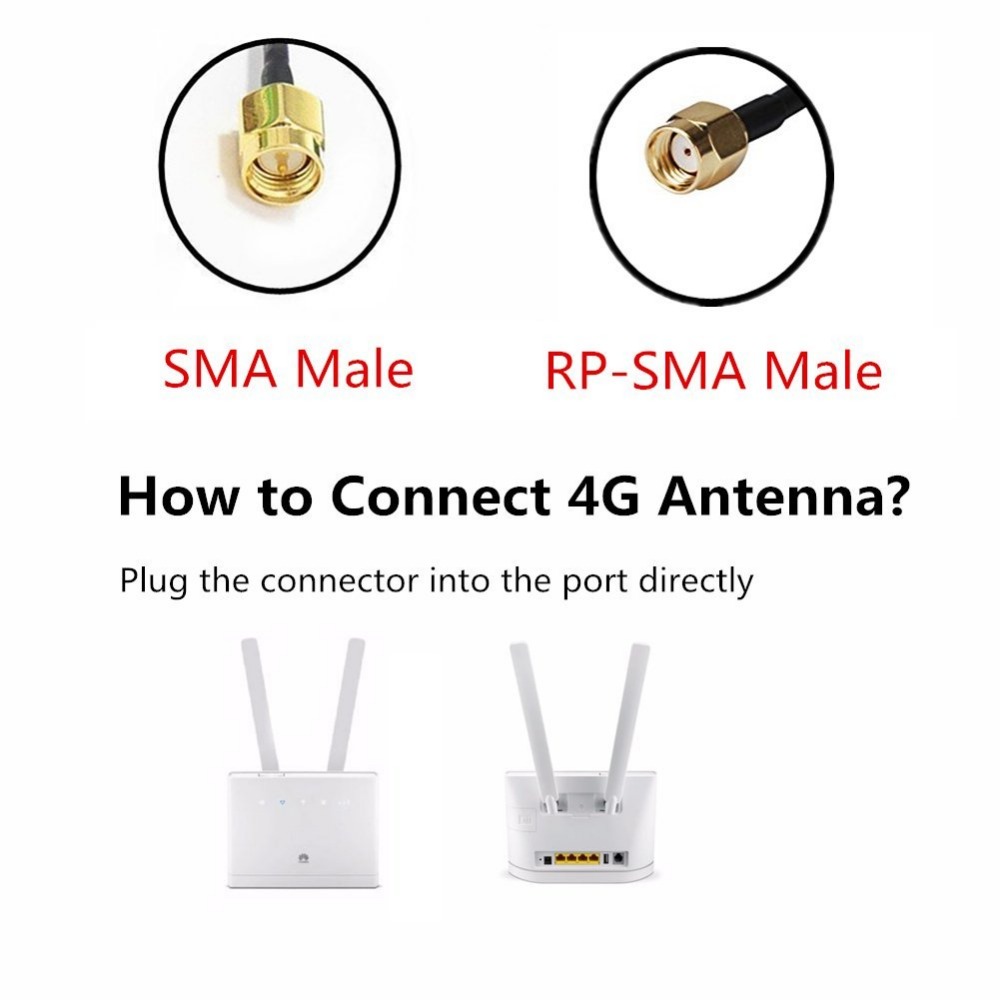 4G LTE Antenna Wifi Signal Booster Amplifier SMA 9DBI with Vertical Polarization Type