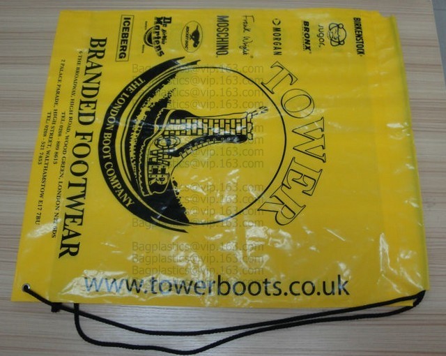 Custom logo HDPE / LDPE patch handle die cut plastic shopping bag for carrying bread,Die Cut Handle Shopping Bag bagease