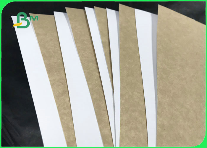Hard Stiffness 250gsm - 365gsm Coated White Top Kraft Liner For Food packages