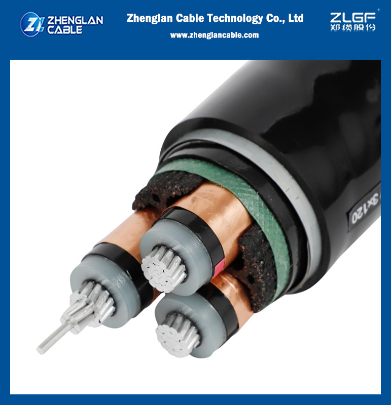 STA Armoured 35KV XLPE insulation Medium Voltage Power Cables 3x95sqmm 3x185sqmm
