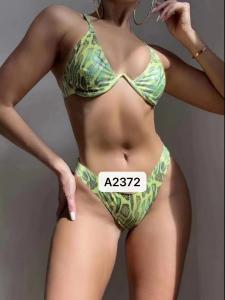 China Elasticity Female Underwear Sets Green Solid Color Panti Bra Ladies on sale