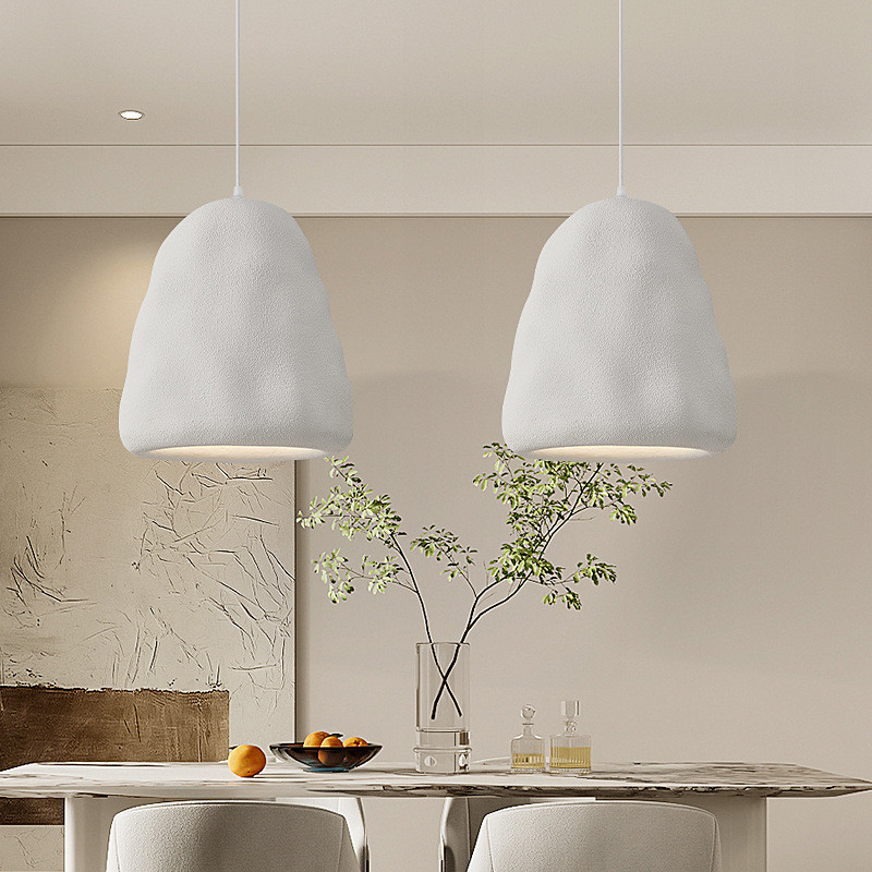 White Body Color LED Ceiling Hanging Pendant Light for Bedroom Villa Living Dining Room