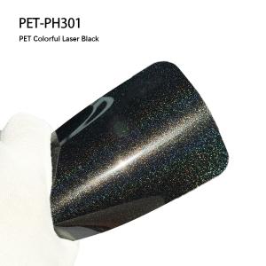  PET-PH301 PET Colorful Laser Black Car Pvc Decorative Films 7.5mil Manufactures