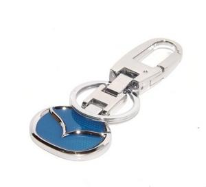 China Metal auto brand logo keychain selection, Mazda auto logo key holder for business gift set on sale