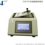 film paper surface friction coefficient tester TAPPI T815 and ISO 8295 conformed
