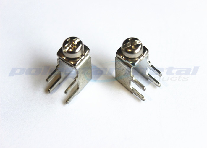 Steel DIN C1022 STR M3 M4 PC Board Screw Terminal With Cable Terminal Lugs