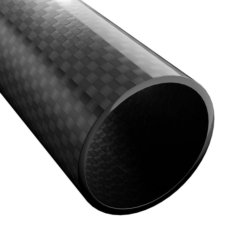 SGS Thick 6.0mm Glossy Carbon Fiber Tube Anti Aging