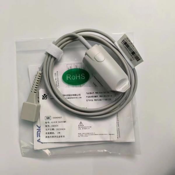 Original Split Adult Finger Clip Blood Oxygen Probe Encrypted 9 Pin DB9