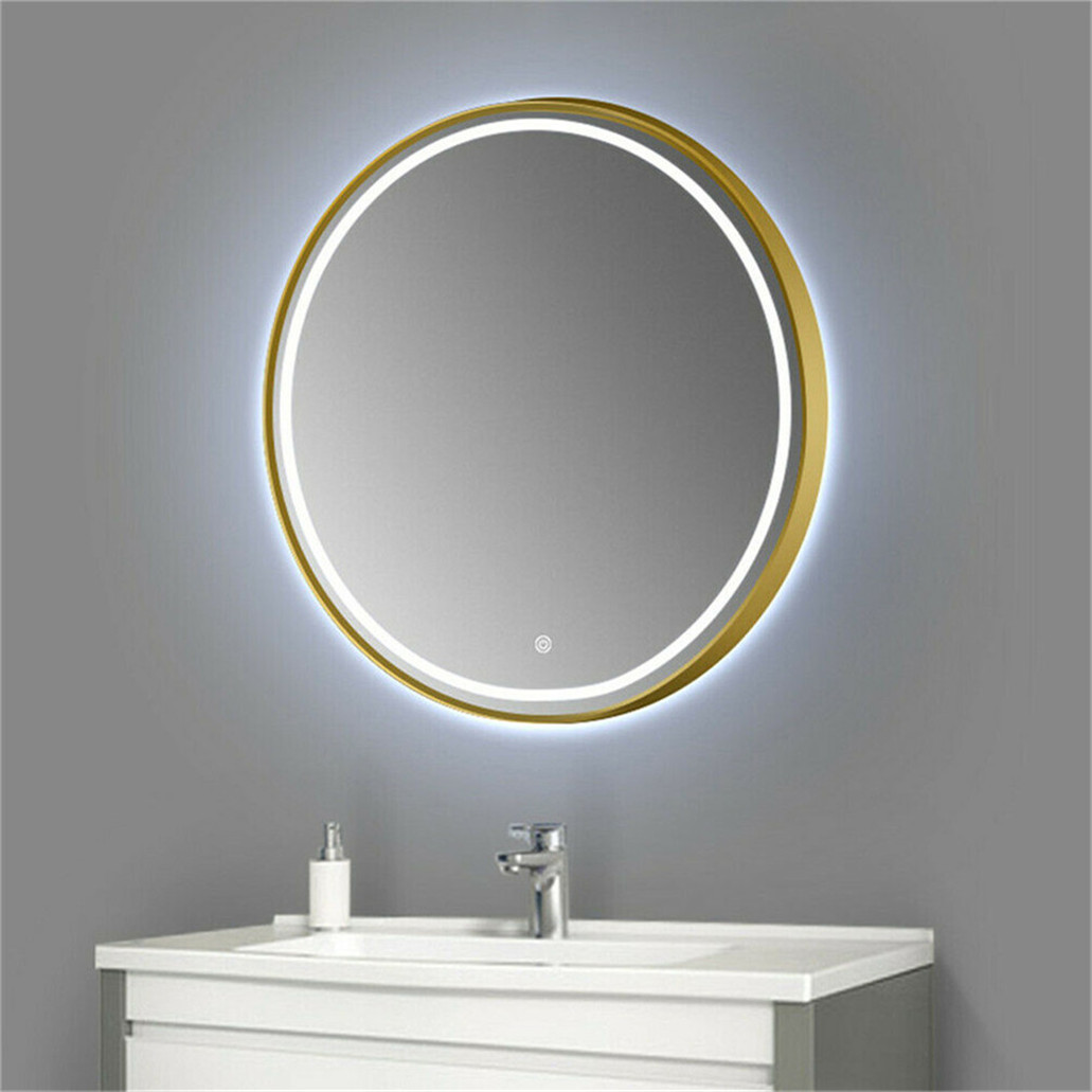 Brushed Wall Mounting Aluminium Mirror Frame For Dressing Make Up 800mm 90cm