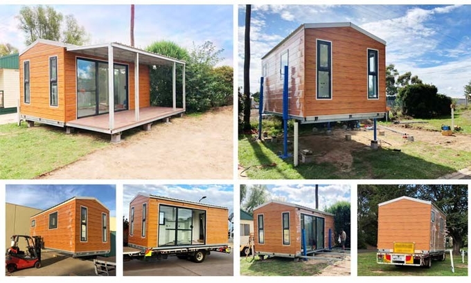 Prefab Park Home With Light Steel Frame Mobile House Kits To Build Small Metal Houses