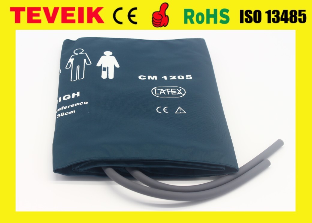 GE Double Tube Digital Blood Pressure Cuff Valve Reusable BP Cuff Adult