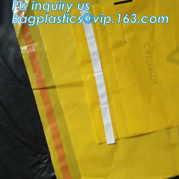 LDPE Specimen Biohazard Bag/k bag with pocket, Disposable Endoscopic Specimen