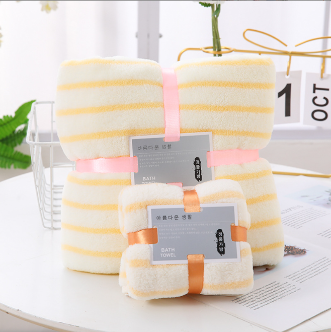 Sell Solid Color Microfiber Coral Fleece Bath Towel for Home