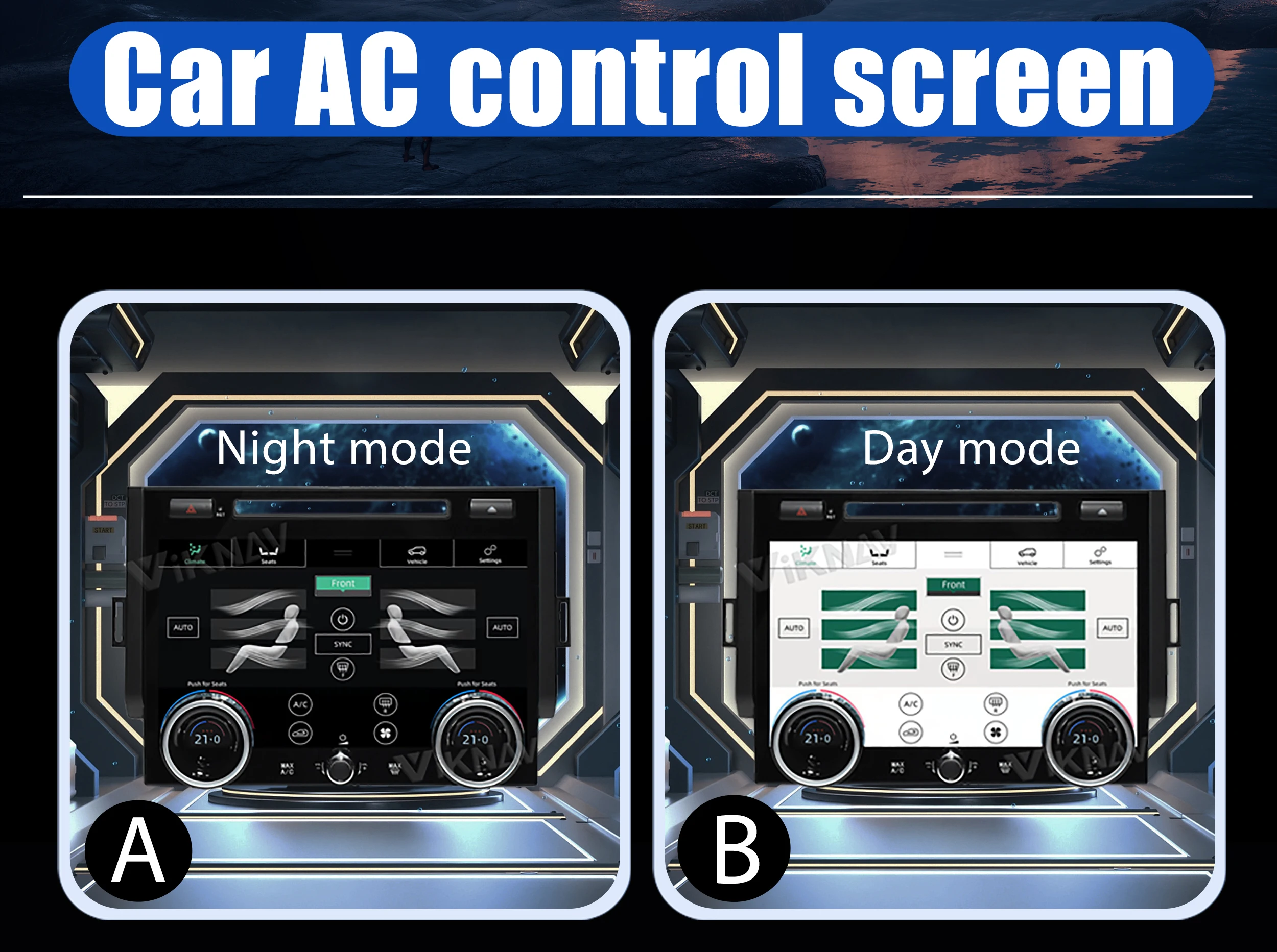 1 Land Rover Range Rover Sport L494 Auto Car AC Control Panel LCD Climate 2013-2017