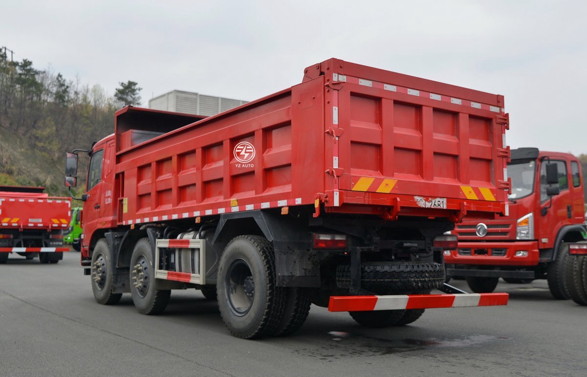 15T Tipping Dumper Truck With Donfeng Overturning Body Platform And 11.00R20 Tires