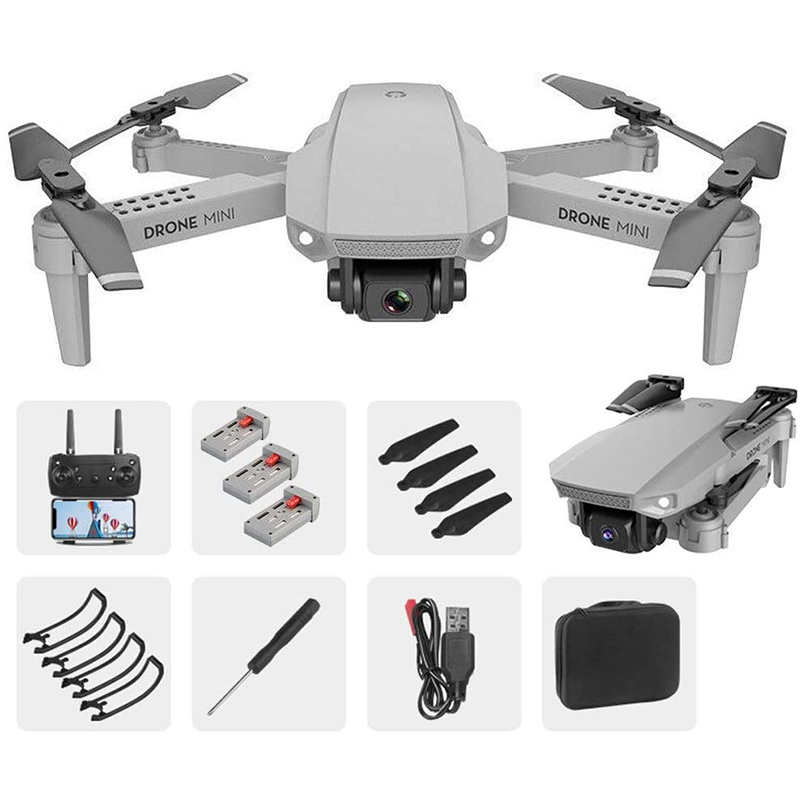 E88 110° 600mAh 4 Channel Foldable RC Quadcopter