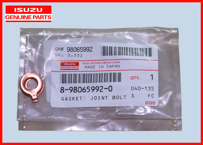 8980659920 ISUZU Best Value Parts Leak Off Pipe Gasket For FSR 6HH1 High Precision